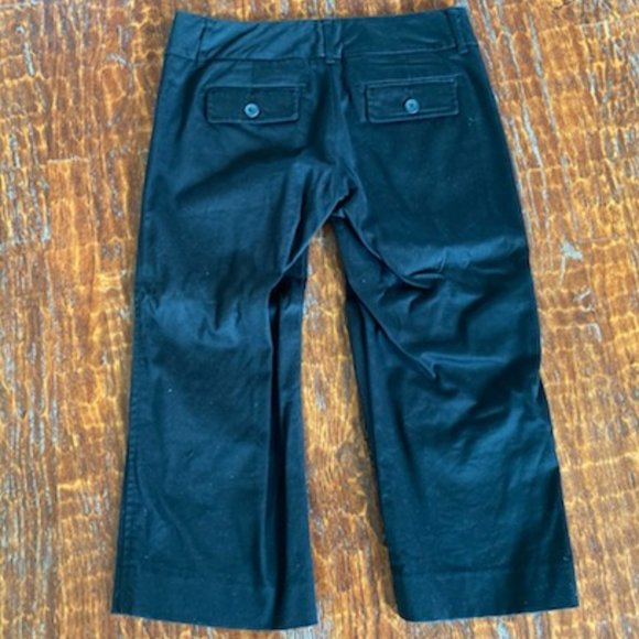 New * NEW YORK & COMPANY * BLACK Cropped CAPRI Stretch PANTS * Pockets * sz 2 - Picture 6 of 9